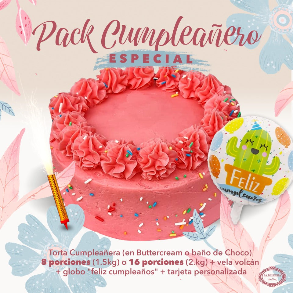 Personaliza Kit Cumpleaños con Pastel - Grande