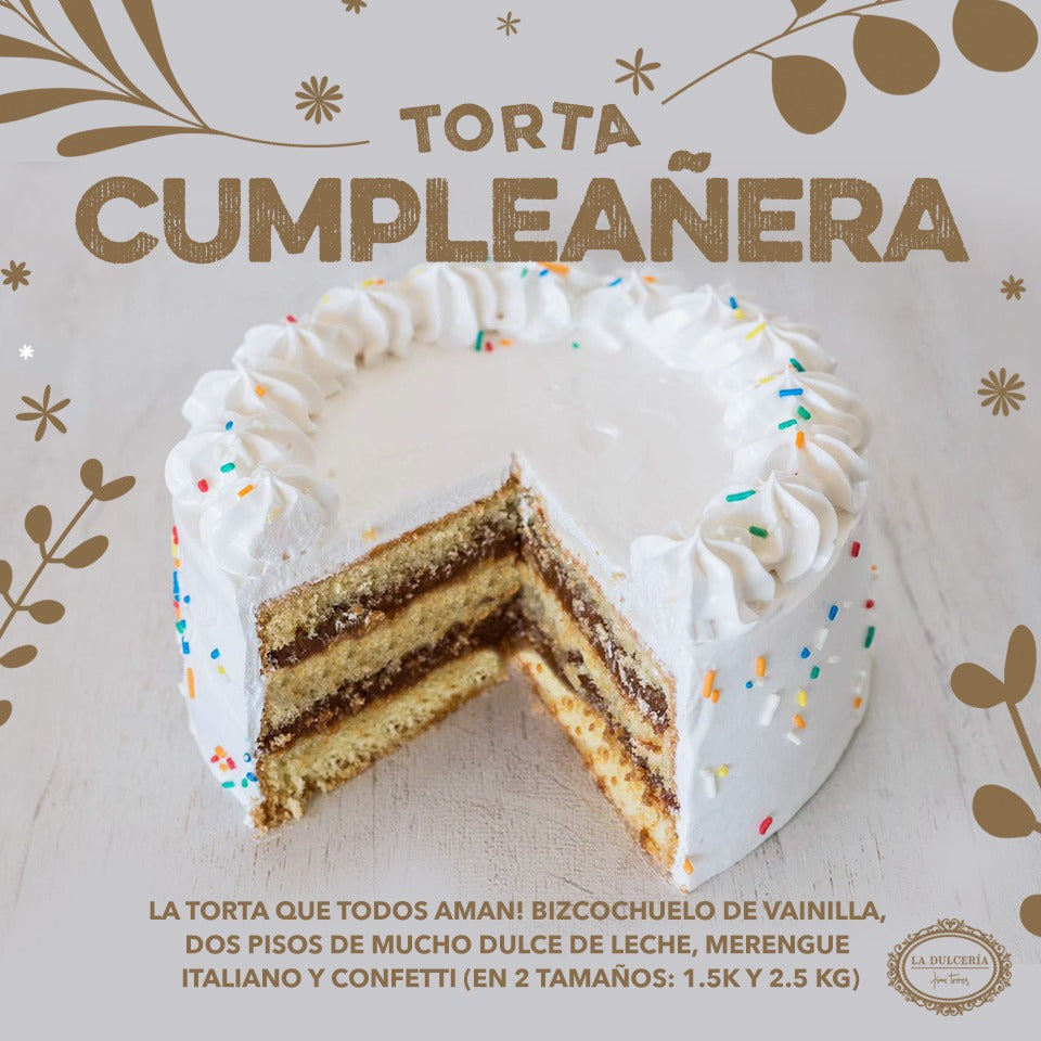 Torta Cumpleañera Merengue Grande – La Dulcería De Xime Torres